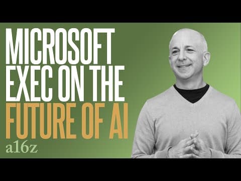 Microsoft Exec Steven Sinofsky on the Future of AI | a16z Explains thumbnail