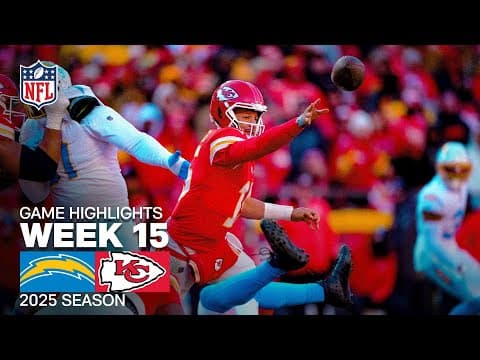 Los Angeles Chargers vs Kansa City Chiefs Game Highlights | 2025 NFL Season Week 15 thumbnail