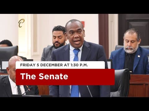 13th Sitting of the Senate - 1st Session - 13th Parliament - December 5, 2025 thumbnail