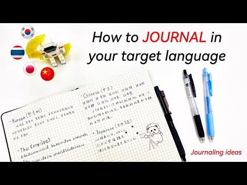 Boost your Language Skills with these JOURNALING ideas💡 thumbnail