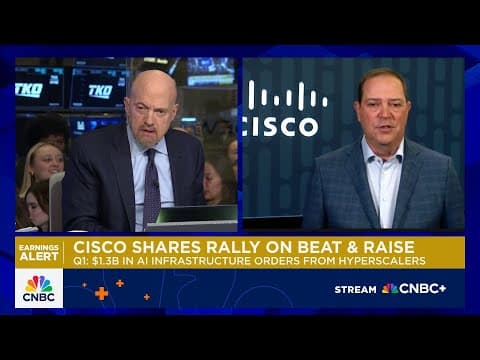 Cisco CEO on latest quarter: AI demand from hyperscalers is accelerating thumbnail