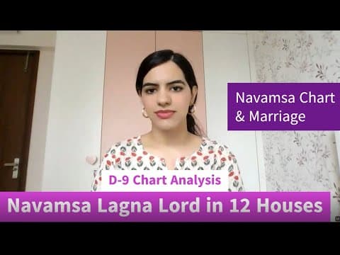 Navamsa Lagna Lord in all 12 Houses | D-9 Chart thumbnail