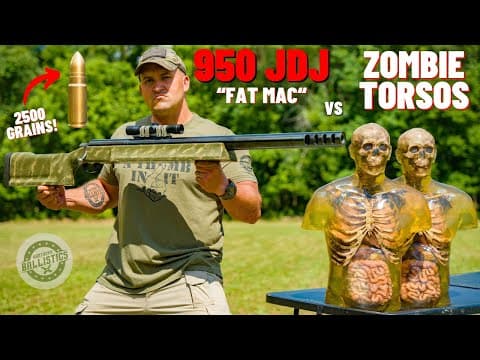 950 JDJ FAT MAC vs Zombie Torsos (The World’s Most Powerful Rifle!!!) thumbnail