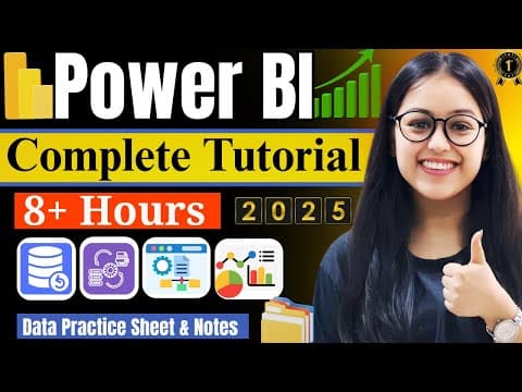Power BI Full Course in 8 Hours 🔥 | Learn Power BI from Zero to Hero thumbnail