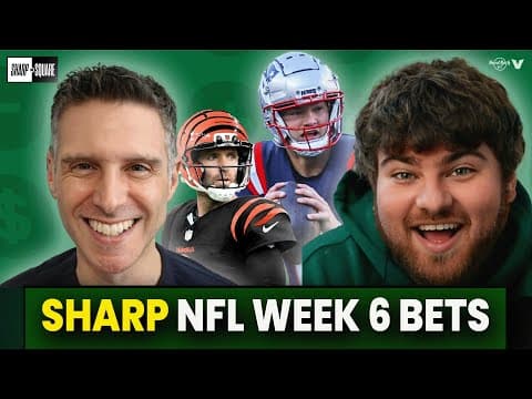 SHARP NFL Week 6 Bets: Lions-Chiefs, Cowboys-Panthers, Patriots-Saints, 49ers-Bucs | Sharp or Square thumbnail