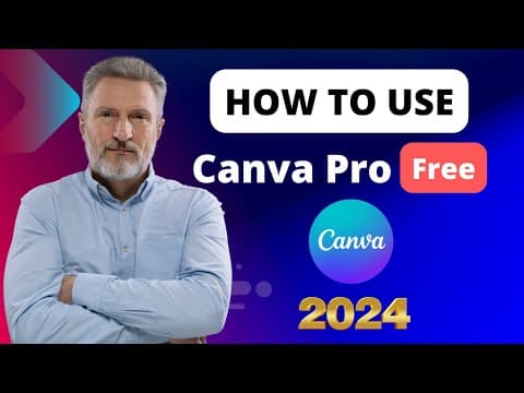 How to Get Canva Pro for Free 2024. thumbnail