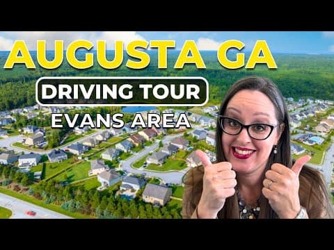 Augusta GA Neighborhood Tour [Evans Georgia FULL VLOG TOUR] thumbnail