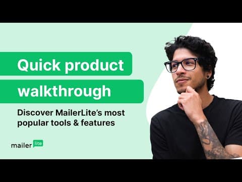 MailerLite demo: A quick tool overview for beginners thumbnail