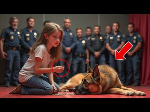 Little Girl of Fallen Officer Tries To Buy Her Dad’s K9 Dog At Auction, The Reason Why Is Shocking! thumbnail