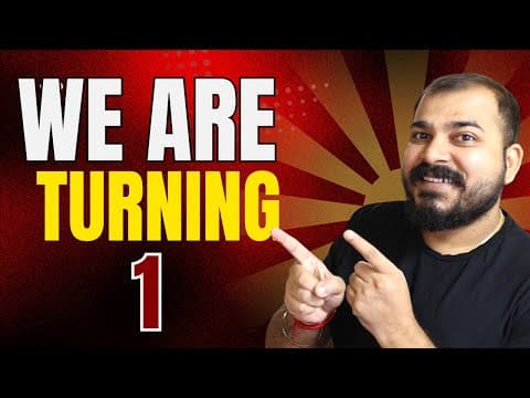 We Are Turning 1🎉 !! thumbnail