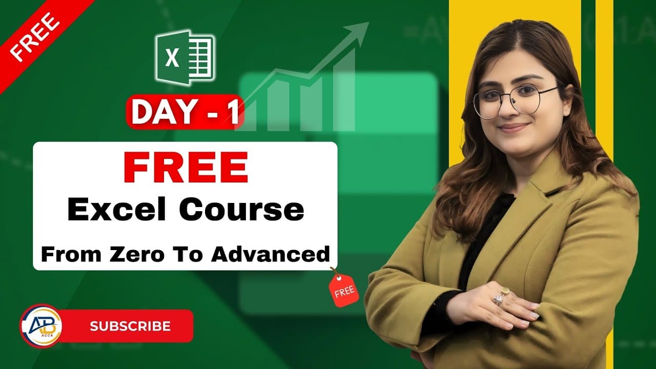 Day 1 Free Excel Class 🔥 | Learn Excel from Basic to Advanced #excel # ...
