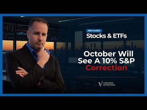 S&P 10% Correction Coming In October, This Chart Analysis Proves It And Will Blow Your Mind thumbnail