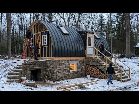 How He Built a Tiny Quonset Home Over a Stone Basement — And Made It 55° Warmer All Winter thumbnail
