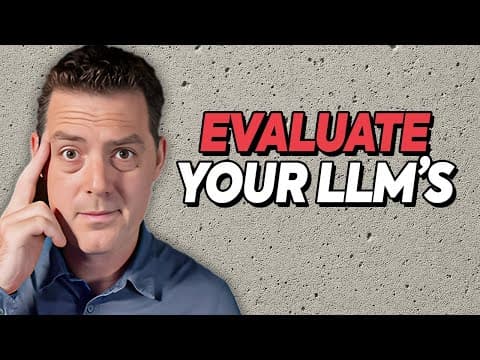 How to Setup LLM Evaluations Easily (Tutorial) thumbnail