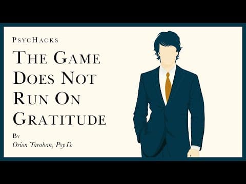 The GAME does NOT run on GRATITUDE: understanding human motivation thumbnail