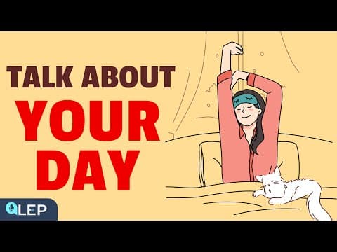 Talk About Your Day | Slow English for Listening & Shadowing | A1-A2 | English Podcast for Beginner thumbnail