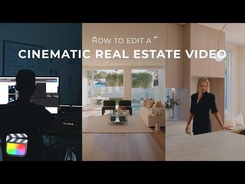 How to Edit CINEMATIC Real Estate Videos | Tips for Beginner Videographers thumbnail
