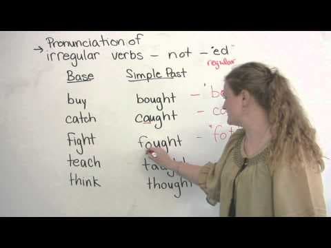 How to pronounce irregular verbs in English - CAUGHT, BOUGHT, THOUGHT... thumbnail
