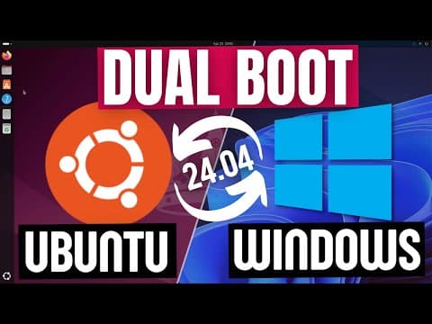 How to Dual Boot Ubuntu 24.04 LTS and Windows 10 / 11 thumbnail