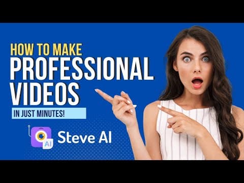 How to Create a Professional Video Using Steve.Ai thumbnail