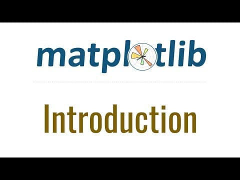 Matplotlib Tutorial 1 - Introduction and Installation thumbnail