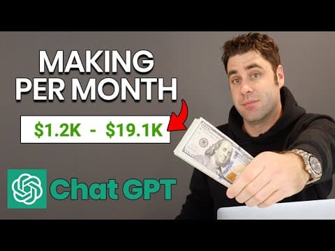 Best Way to Make Money With ChatGPT For Beginners Online In 2023! thumbnail