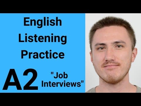 How to Prepare for a Job Interview in English thumbnail