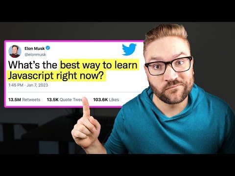 How to Learn Javascript in 2023 (From ZERO) thumbnail