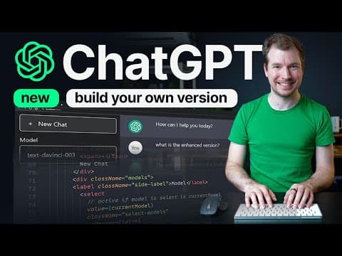 Let's Build ChatGPT 2.0 with React JS and OpenAI on your PC! thumbnail