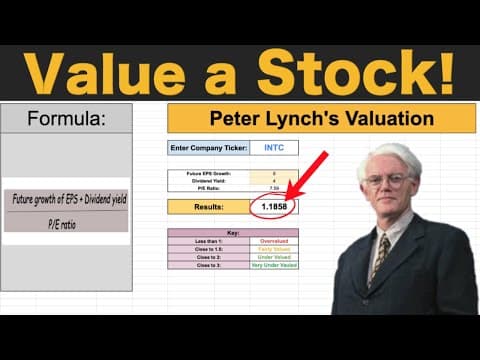 How Peter Lynch Values a Stock! (Peter Lynch's Valuation Tutorial) thumbnail