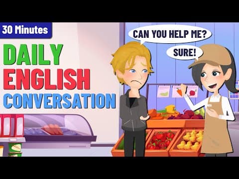How to Ask for Help in English (Easy for A1-A2) | English Speaking Practice with Slow Conversations thumbnail