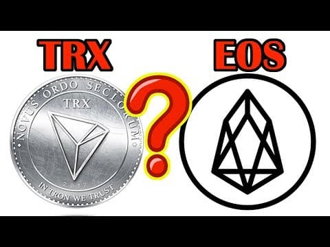 TRX TRON & EOS - NEWS/PRICE ANALYSIS BEFORE MAINNET LAUNCHES -  TRX Tron EOS coin price predictions thumbnail