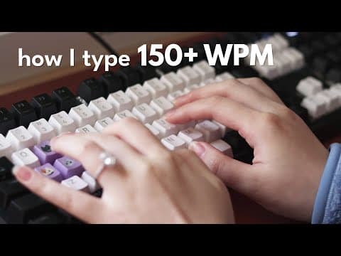 How I type fast (150+ WPM) thumbnail