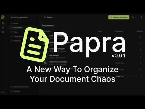 Papra: The Open-Source Document Manager You’ll Actually Use thumbnail