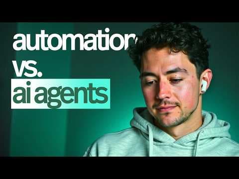 AI Agents vs AI Automations in 2025 thumbnail