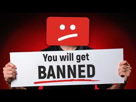 WARNING: YouTube Started Banning Channels Who Do This thumbnail
