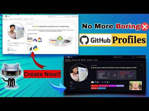 How to create Professional Github Readme Profile (Step By Step) thumbnail