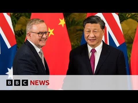 Australia PM hails progress with China after talks - BBC News thumbnail