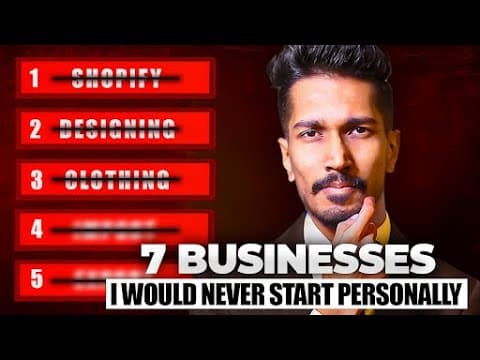 What Are the 7 Worst Business Ideas of 2025? | @thehimanshuagrawal thumbnail