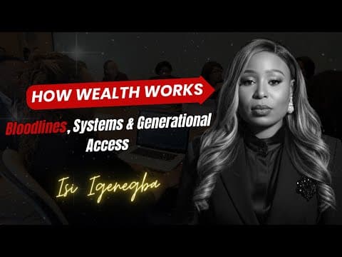 How Wealth Works: Bloodlines, Systems & Generational Access || APOSTLE ISI IGENEGBA thumbnail