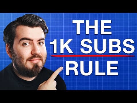 Why Everything Changes After 1,000 Subscribers thumbnail