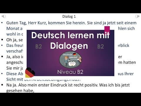 Dialoge B2 | Deutsch lernen durch Hören | 7 | thumbnail