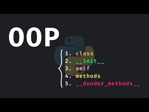 Learn Python OOP in under 20 Minutes thumbnail