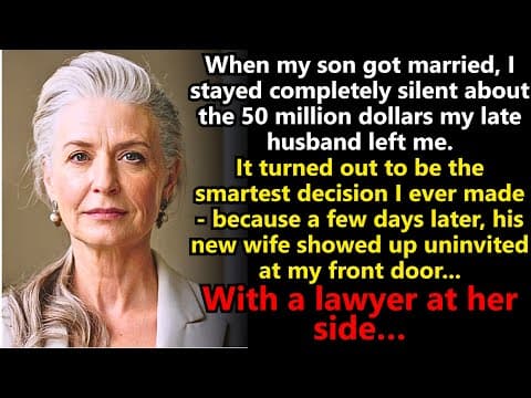 My Son Married and I Hid My Fortune. Days Later, His Greedy Wife Arrived With a Lawyer. thumbnail