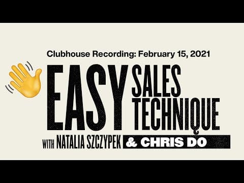 Easy Sales Technique Even If You Hate Selling – Clubhouse Roleplay thumbnail