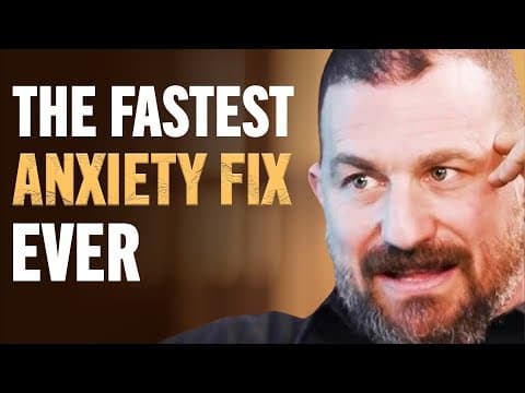 The Fastest Way To Calm Anxiety & Recharge Energy In Minutes | Andrew Huberman thumbnail