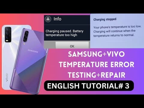 Samsung/Vivo All Android phone.Temperature Error Testing+ solution💯 Schematics+Diagram knowledge thumbnail