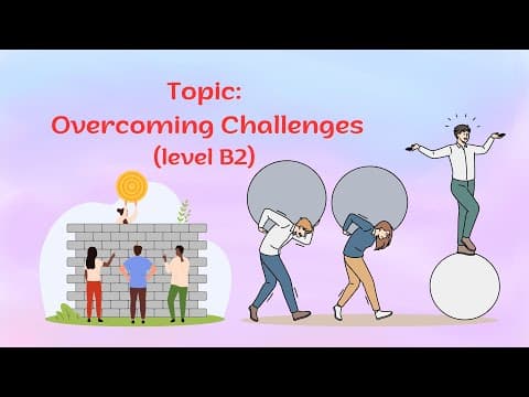 English shadowing | Overcoming Challenges | Level B2 | How to improve English thumbnail