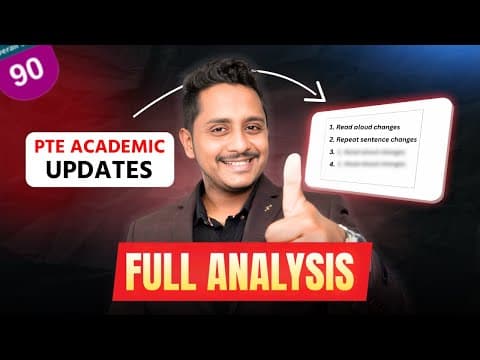 PTE Academic Alert! Detailed Changes & Expert Insights thumbnail