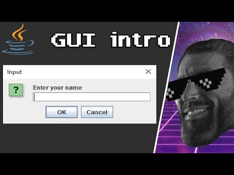 Java GUI intro ⭐【5 minutes】 thumbnail